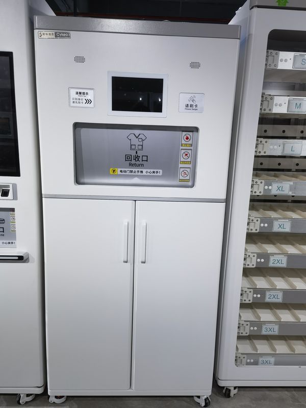 Textile Scrub Suits Recycling Vending Machine For Hospital Lab Factory RFID Operated